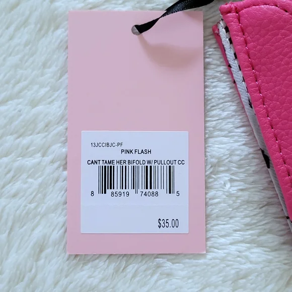Juicy🍊 Couture "Can't Tame Her" Bifold✌️ Wallet With Pullout Card💳 Holder - Picture 16 of 16